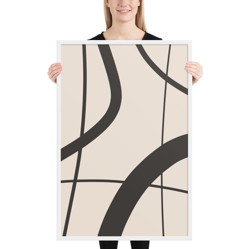 RILEY RU - Arte abstracto - Póster enmarcado