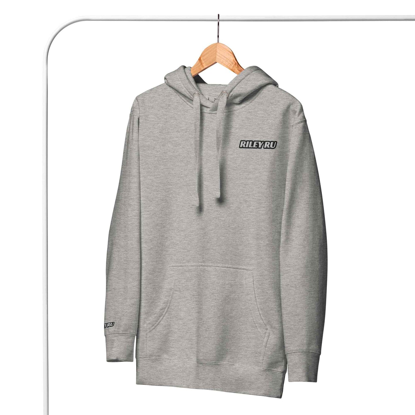 RILEY RU Embroidered Logo Sport Unisex Hoodie
