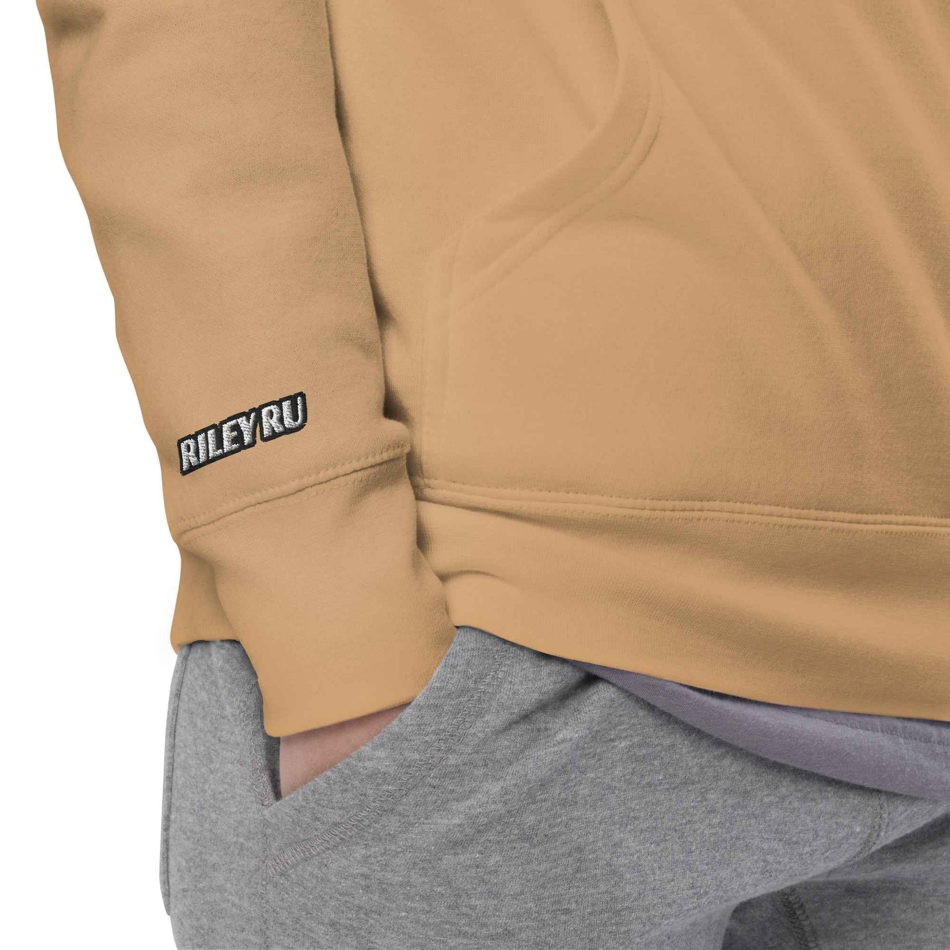 RILEY RU Embroidered Logo Sport Unisex Hoodie