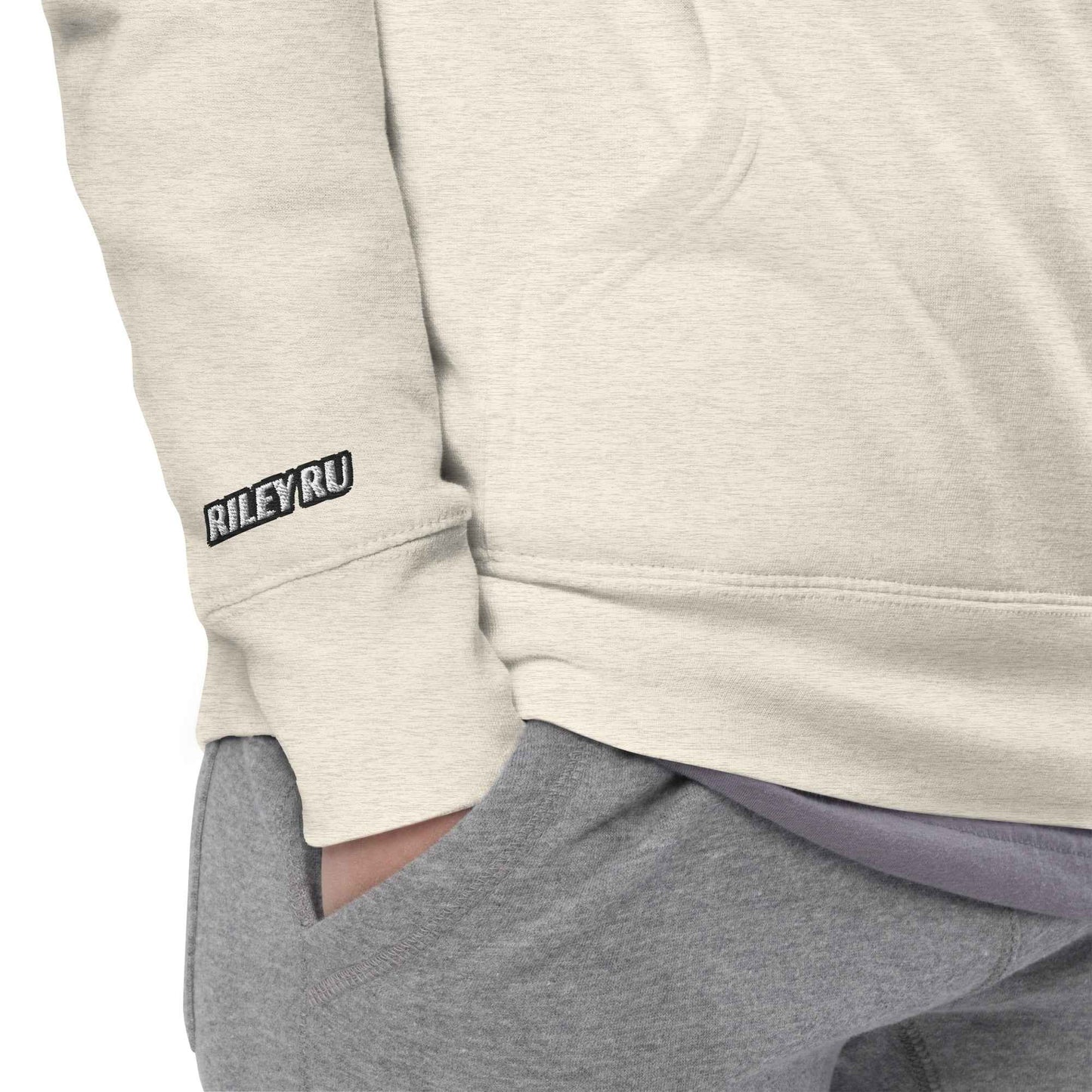 RILEY RU Embroidered Logo Sport Unisex Hoodie