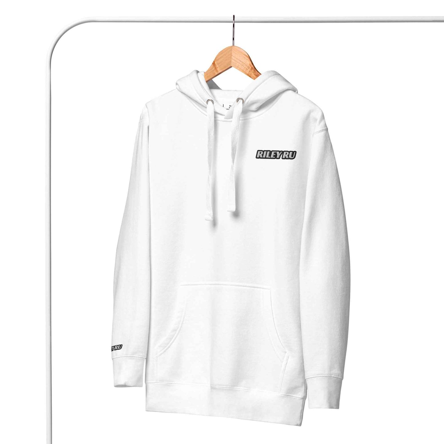 RILEY RU Embroidered Logo Sport Unisex Hoodie