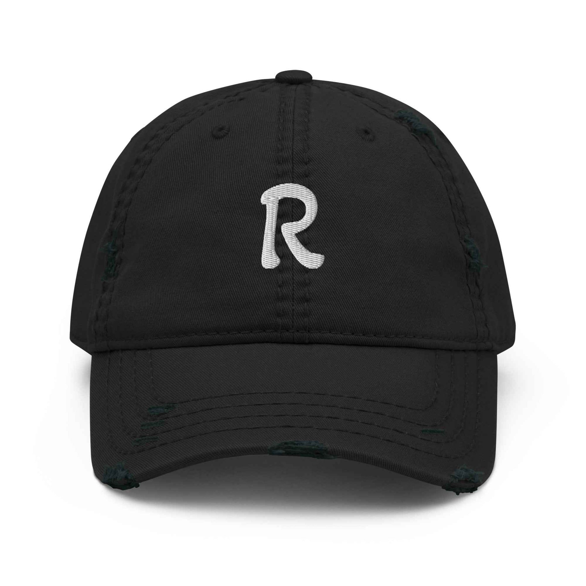RILEY RU Embroidered Logo Distressed Dad Hat