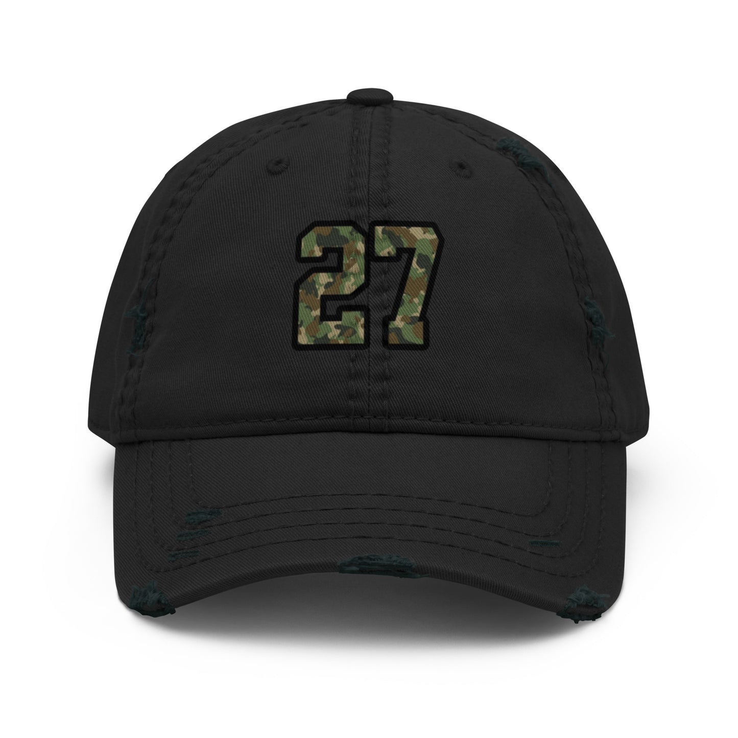 Black cap with a turtle embroidered on a white background