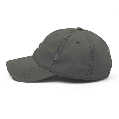 RILEY RU Embroidered Logo Distressed Dad Hat