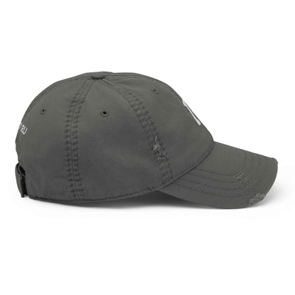 RILEY RU Embroidered Logo Distressed Dad Hat