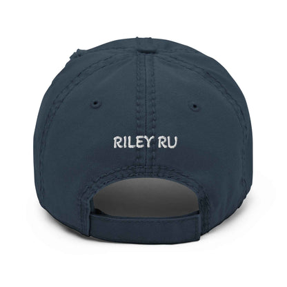 RILEY RU Embroidered Logo Distressed Dad Hat