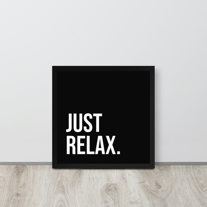RILEY RU - Just Relax - Framed poster