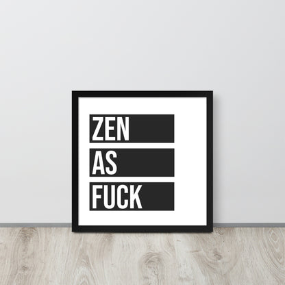 RILEY RU - Zen as - Framed poster