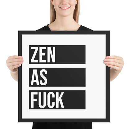 RILEY RU - Zen as - Framed poster