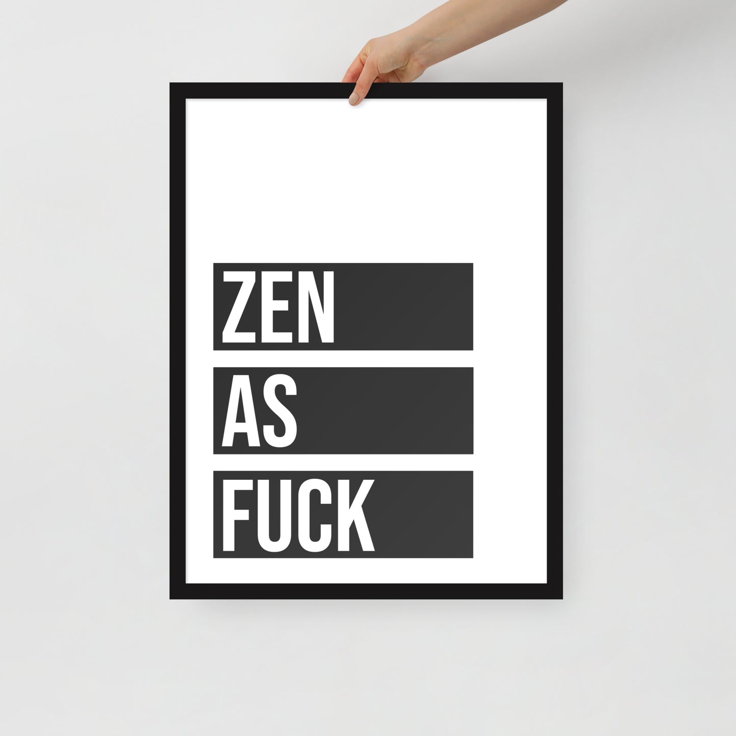 RILEY RU - Zen as - Framed poster