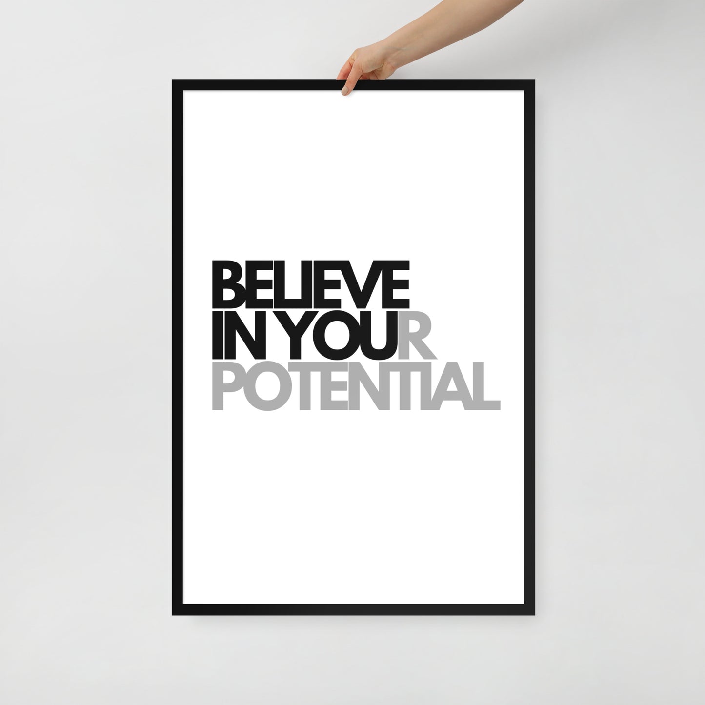 RILEY RU - Believe In Your Potential - Framed Poster
