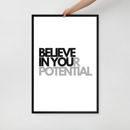 RILEY RU - Believe In Your Potential - Framed Poster