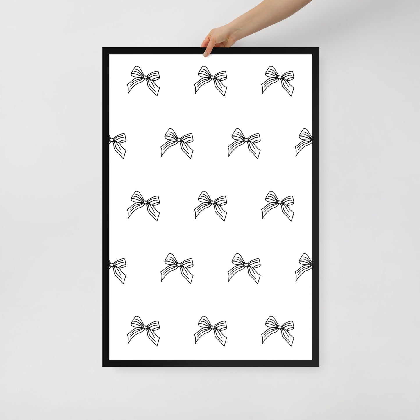 RILEY RU Sketched Bow - Framed poster