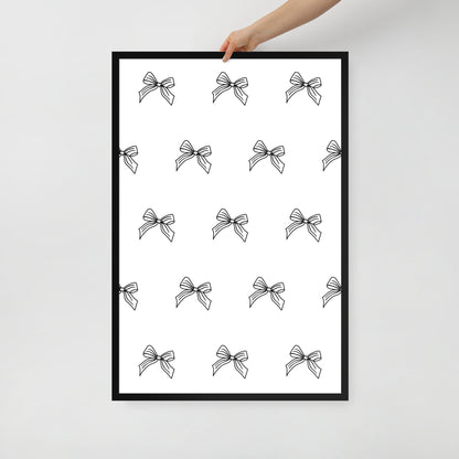 RILEY RU Sketched Bow - Framed poster