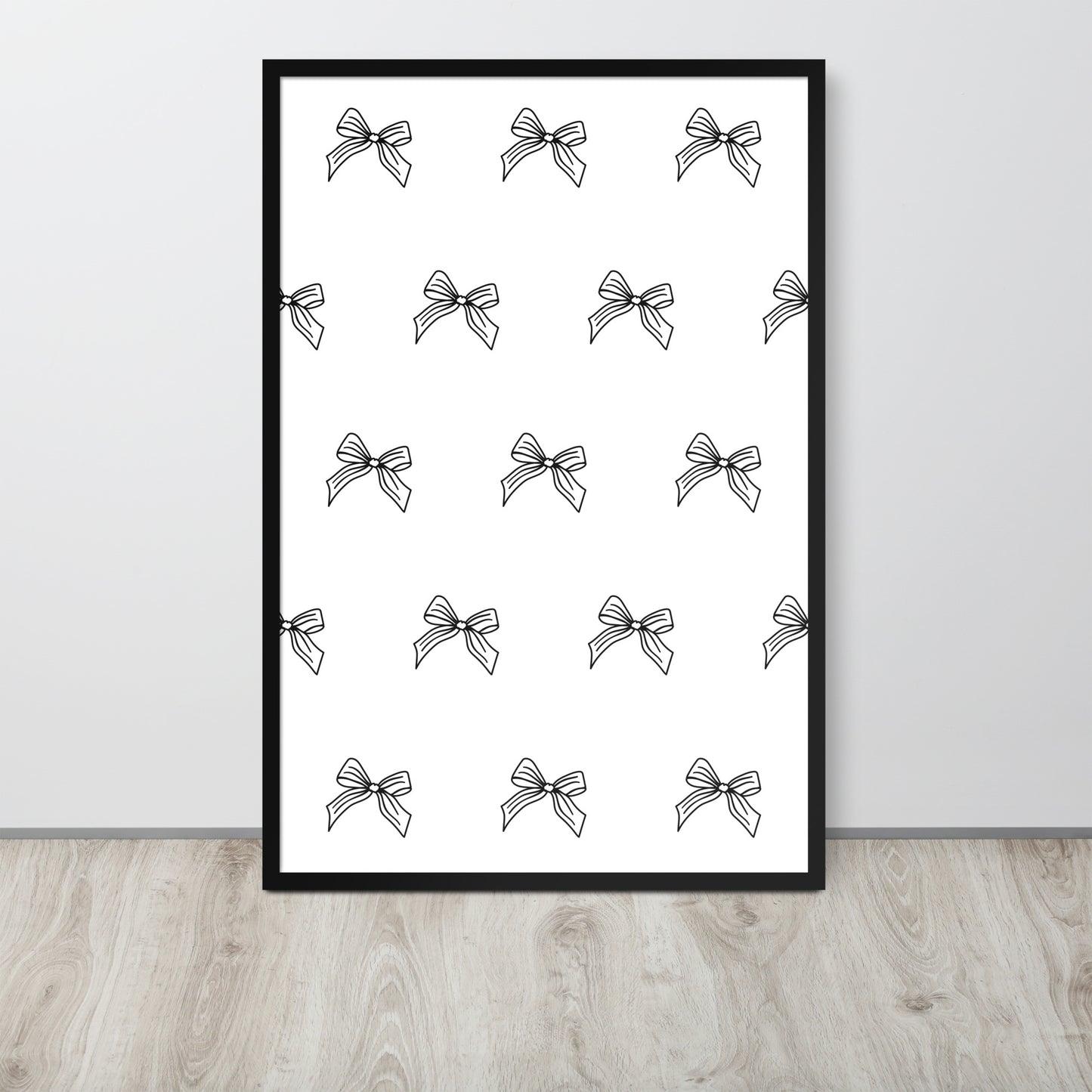 RILEY RU Sketched Bow - Framed poster
