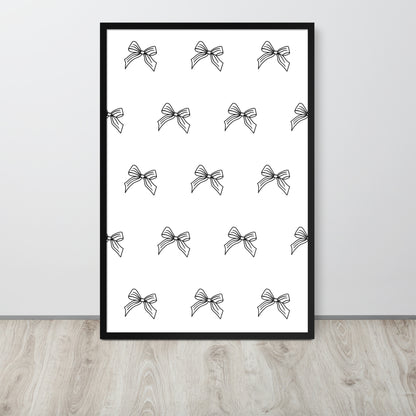 RILEY RU Sketched Bow - Framed poster