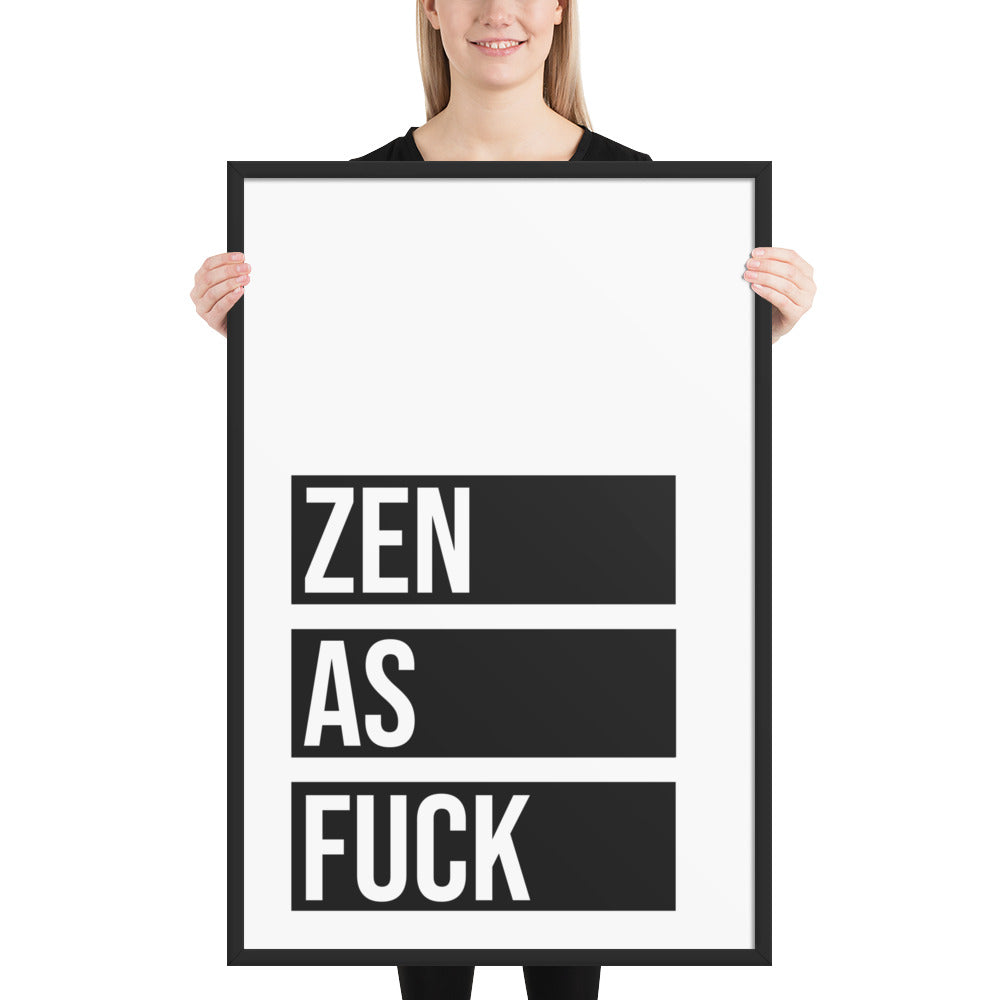 RILEY RU - Zen as - Framed poster