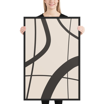 RILEY RU - Abstract Art - Framed poster