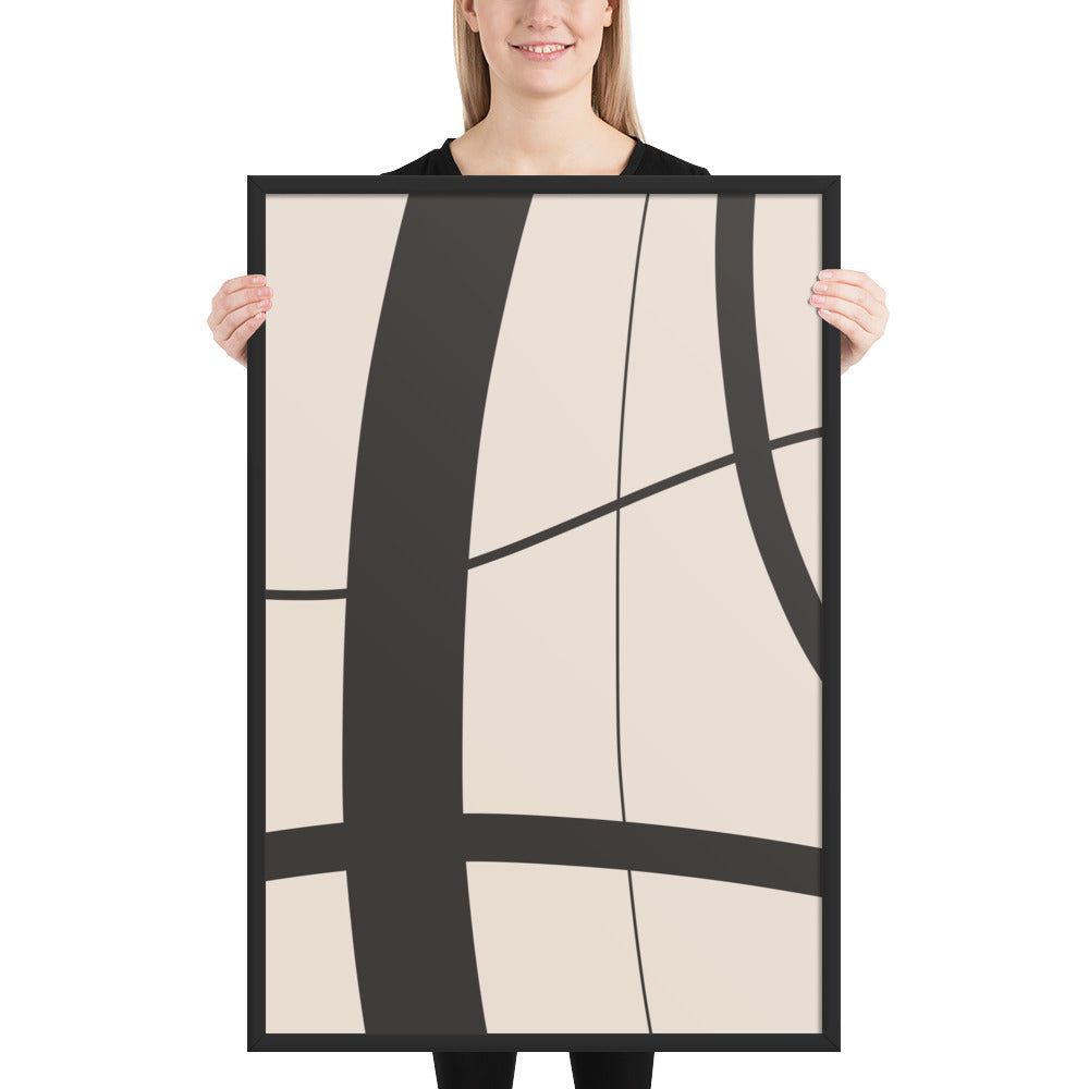 RILEY RU - Abstract Art - Framed poster