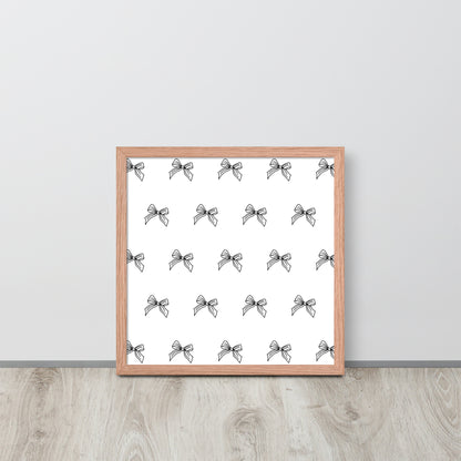 RILEY RU Sketched Bow - Framed poster