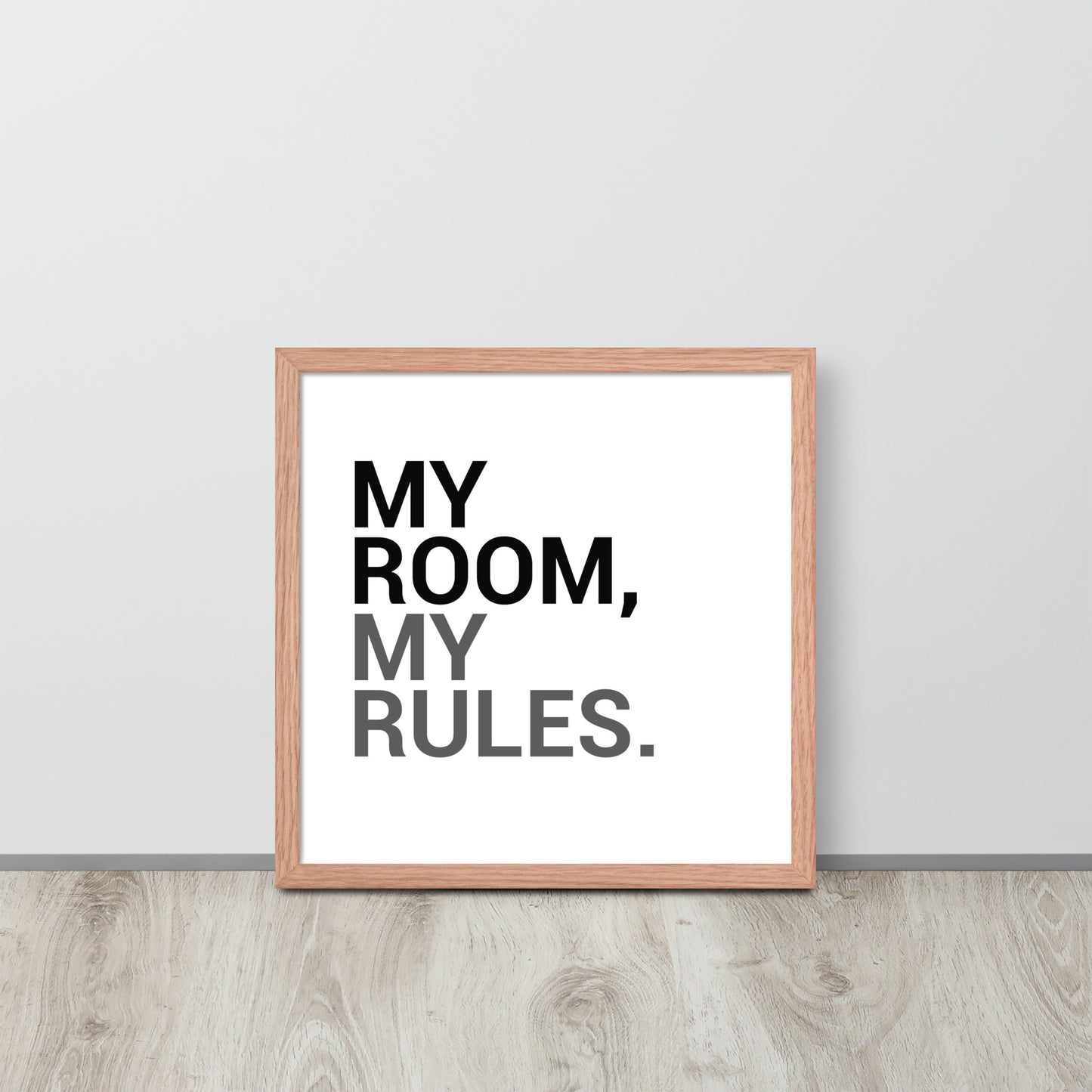 RILEY RU - My Room My Rules - Framed poster