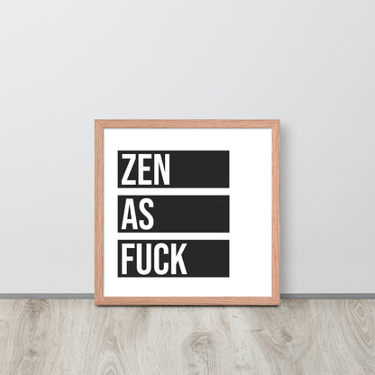 RILEY RU - Zen as - Framed poster