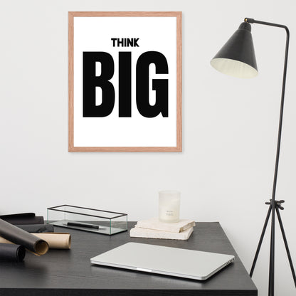 RILEY RU - Think Big - Framed poster