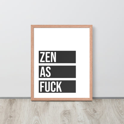 RILEY RU - Zen as - Framed poster