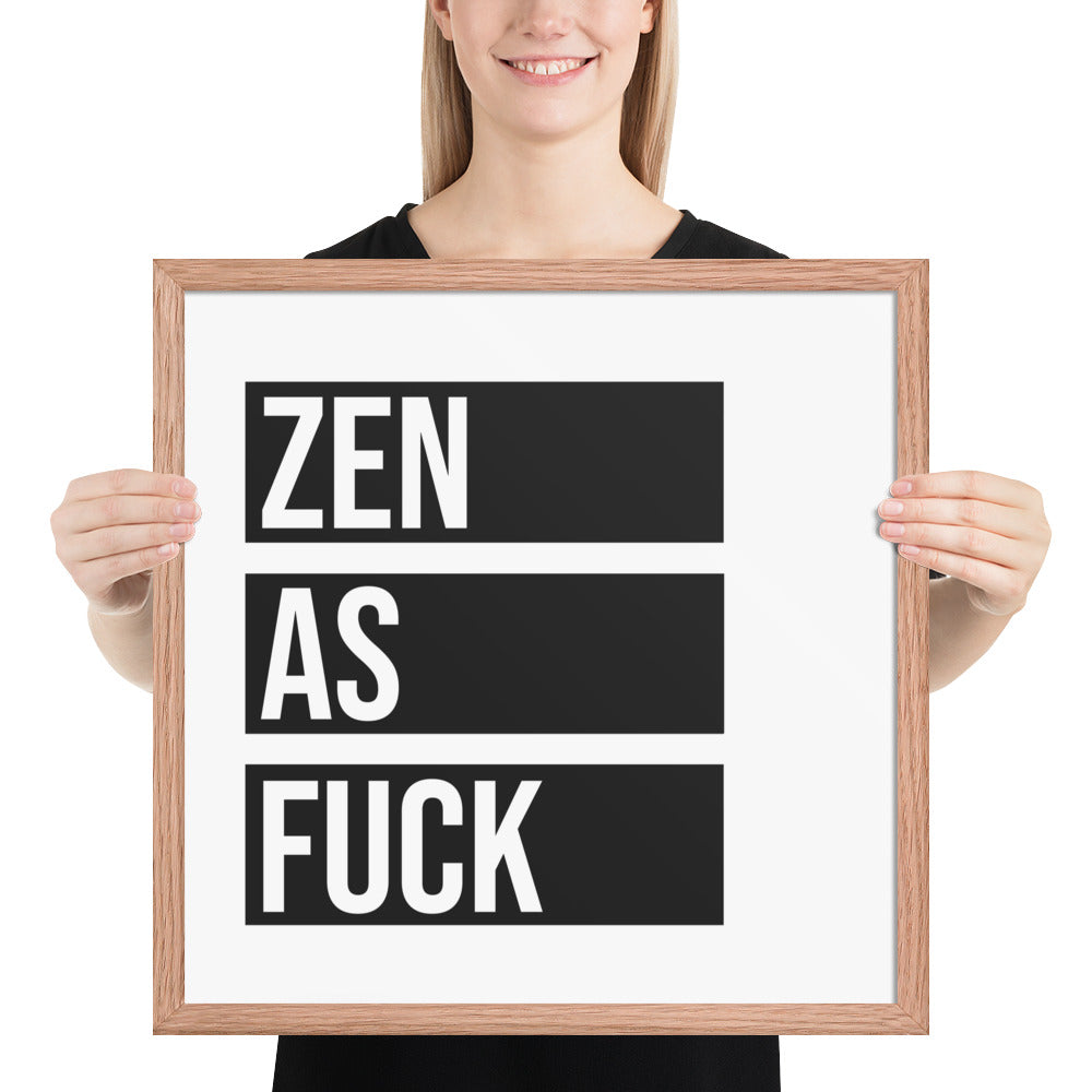 RILEY RU - Zen as - Framed poster