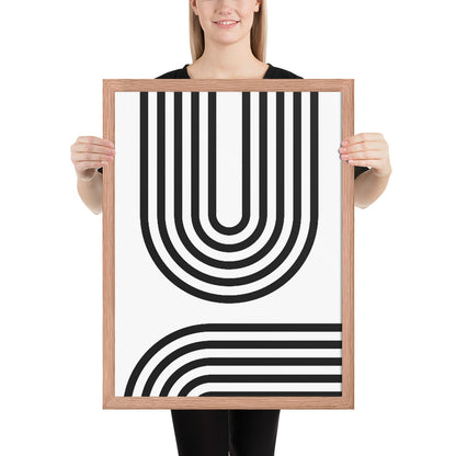 RILEY RU - Geometric - Framed poster
