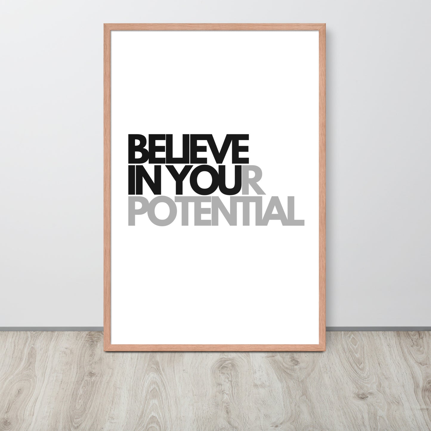 RILEY RU - Believe In Your Potential - Framed Poster