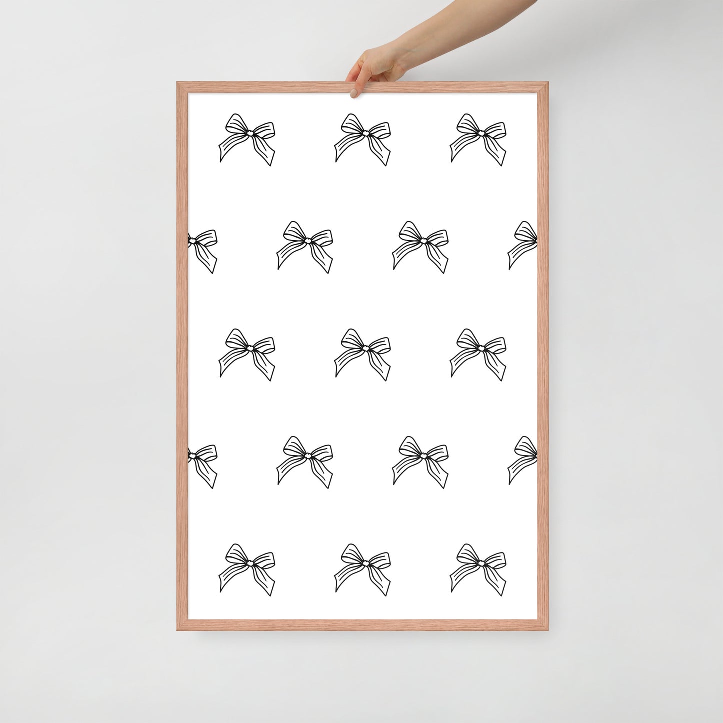 RILEY RU Sketched Bow - Framed poster