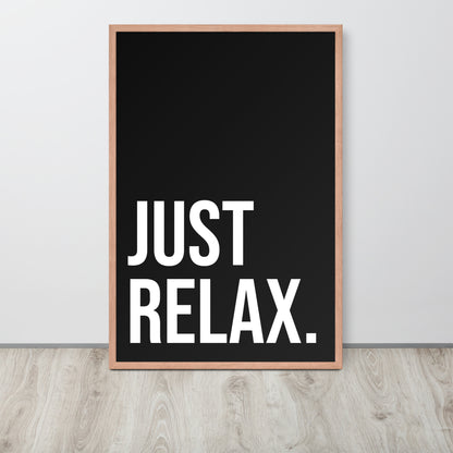 RILEY RU - Just Relax - Framed poster