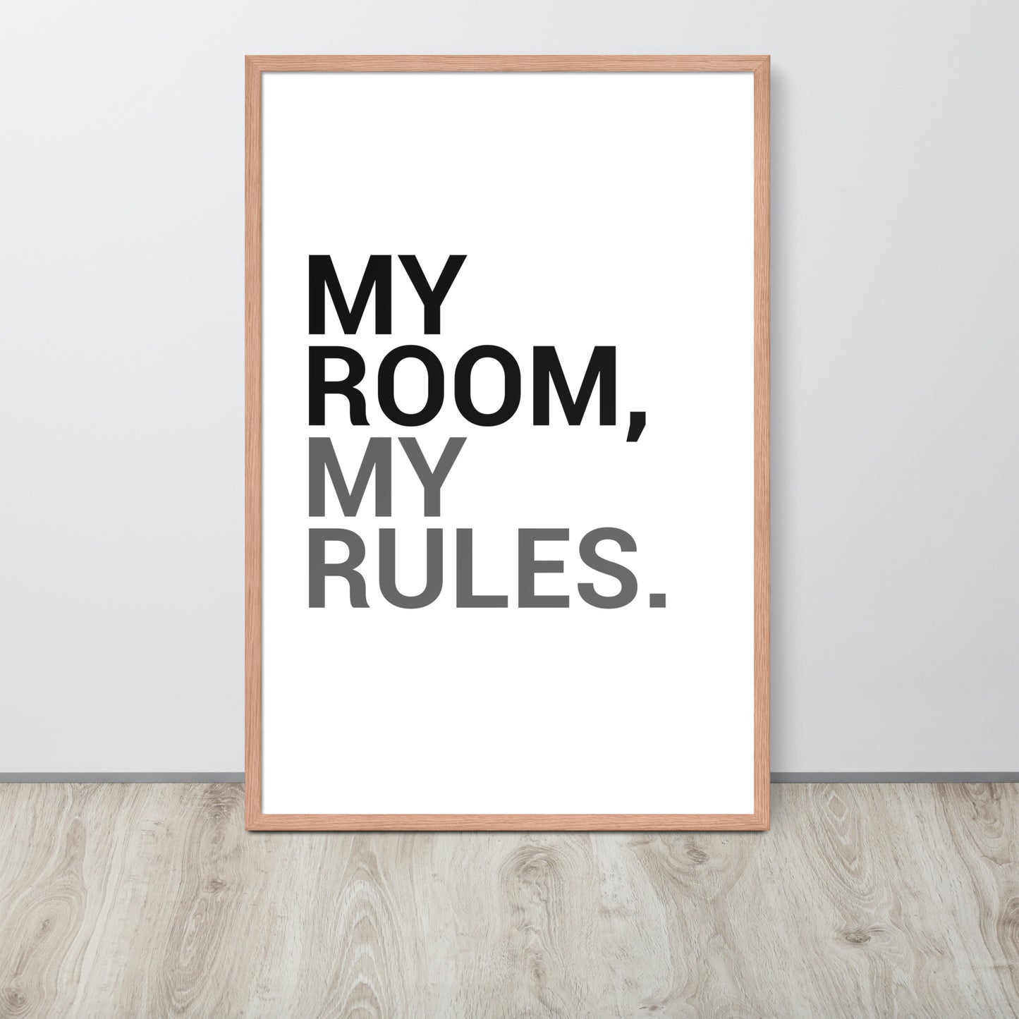 RILEY RU - My Room My Rules - Framed poster