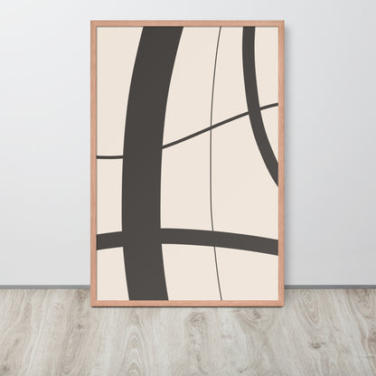 RILEY RU - Abstract Art - Framed poster