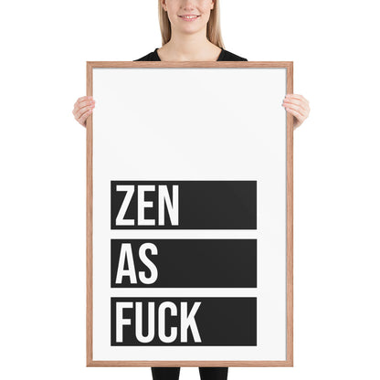 RILEY RU - Zen as - Framed poster