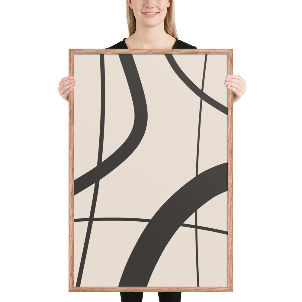 RILEY RU - Abstract Art - Framed poster