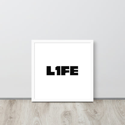 RILEY RU - L1FE - Framed poster