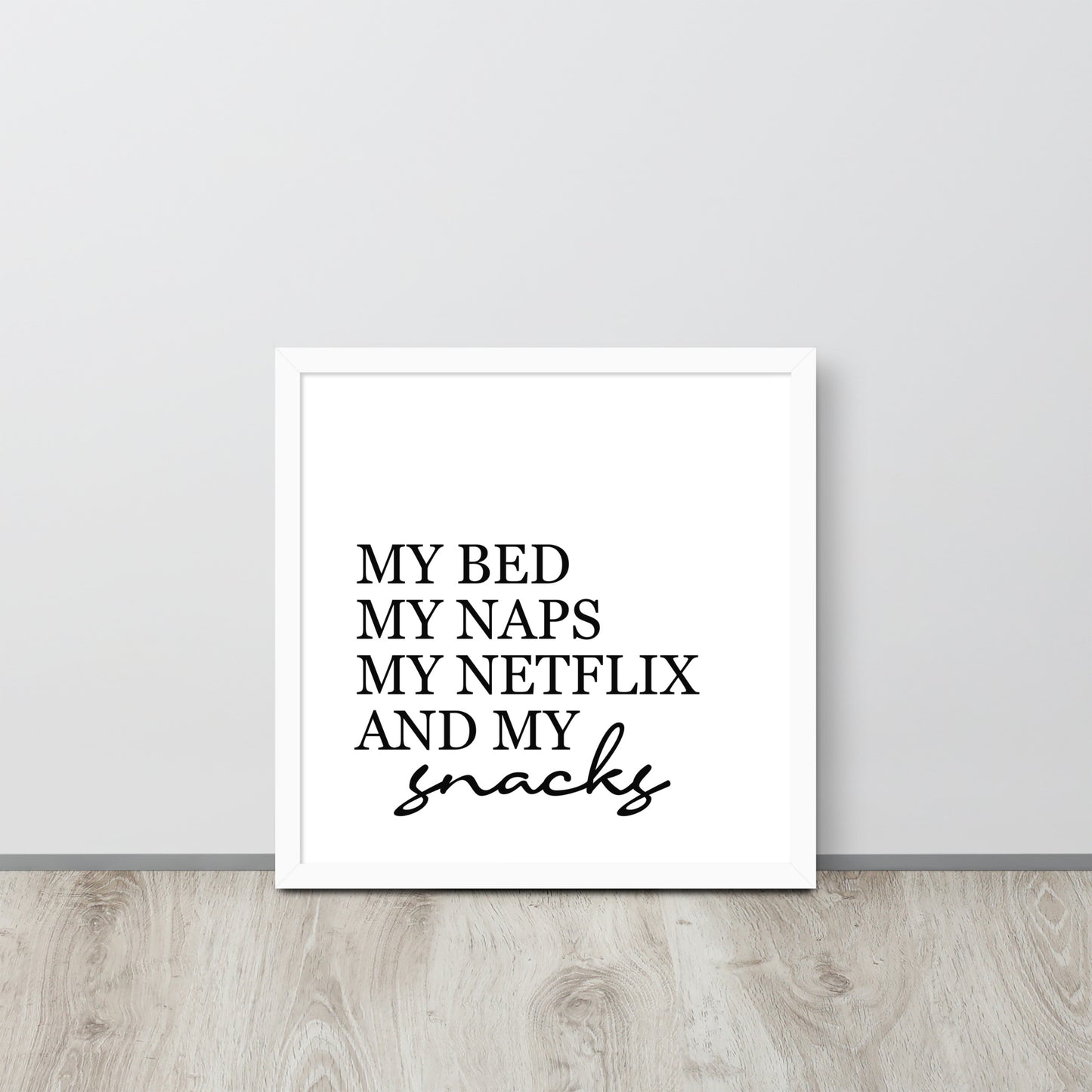 RILEY RU - Snack - Framed poster