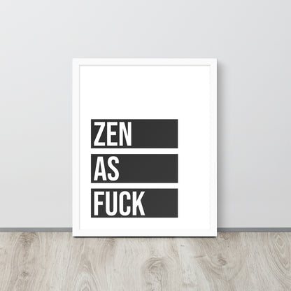 RILEY RU - Zen as - Framed poster