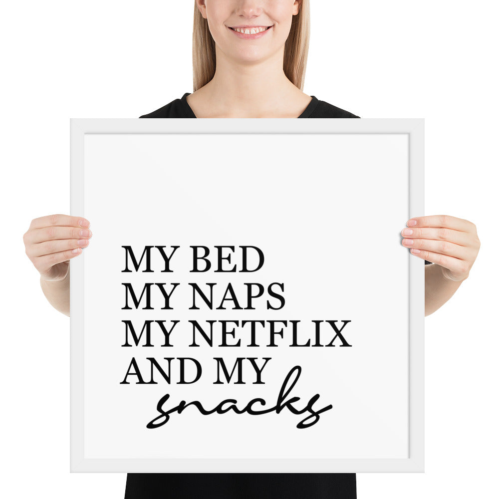 RILEY RU - Snack - Framed poster
