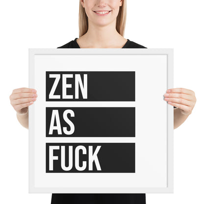 RILEY RU - Zen as - Framed poster