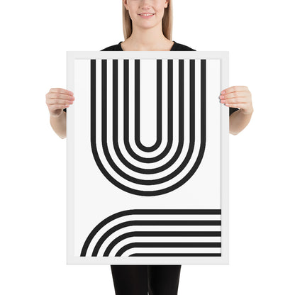 RILEY RU - Geometric - Framed poster