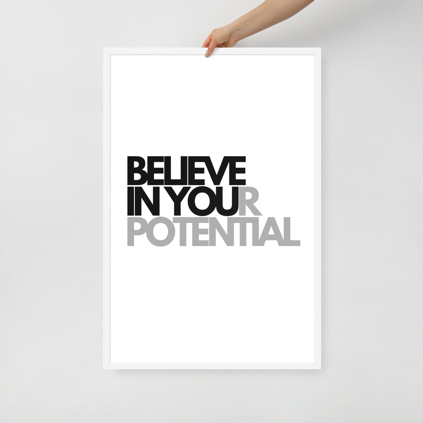 RILEY RU - Believe In Your Potential - Framed Poster