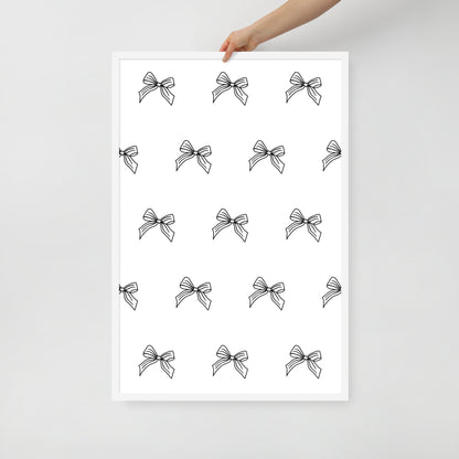 RILEY RU Sketched Bow - Framed poster