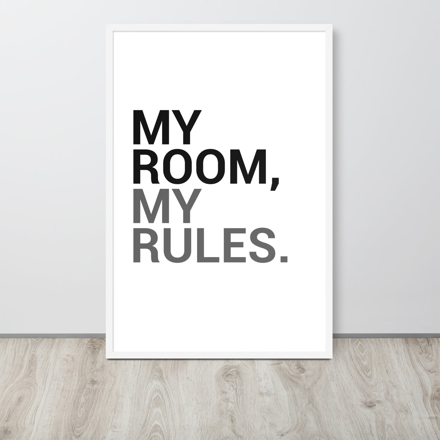 RILEY RU - My Room My Rules - Framed poster