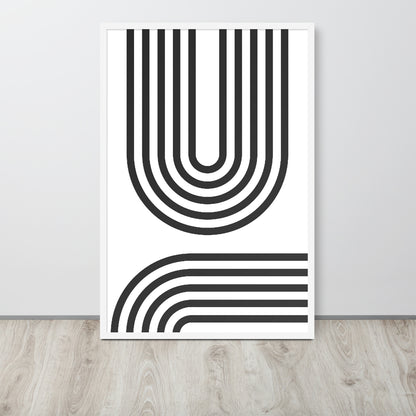 RILEY RU - Geometric - Framed poster