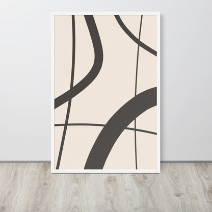 RILEY RU - Abstract Art - Framed poster