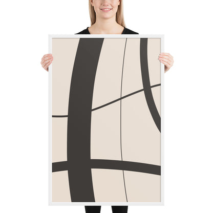 RILEY RU - Abstract Art - Framed poster