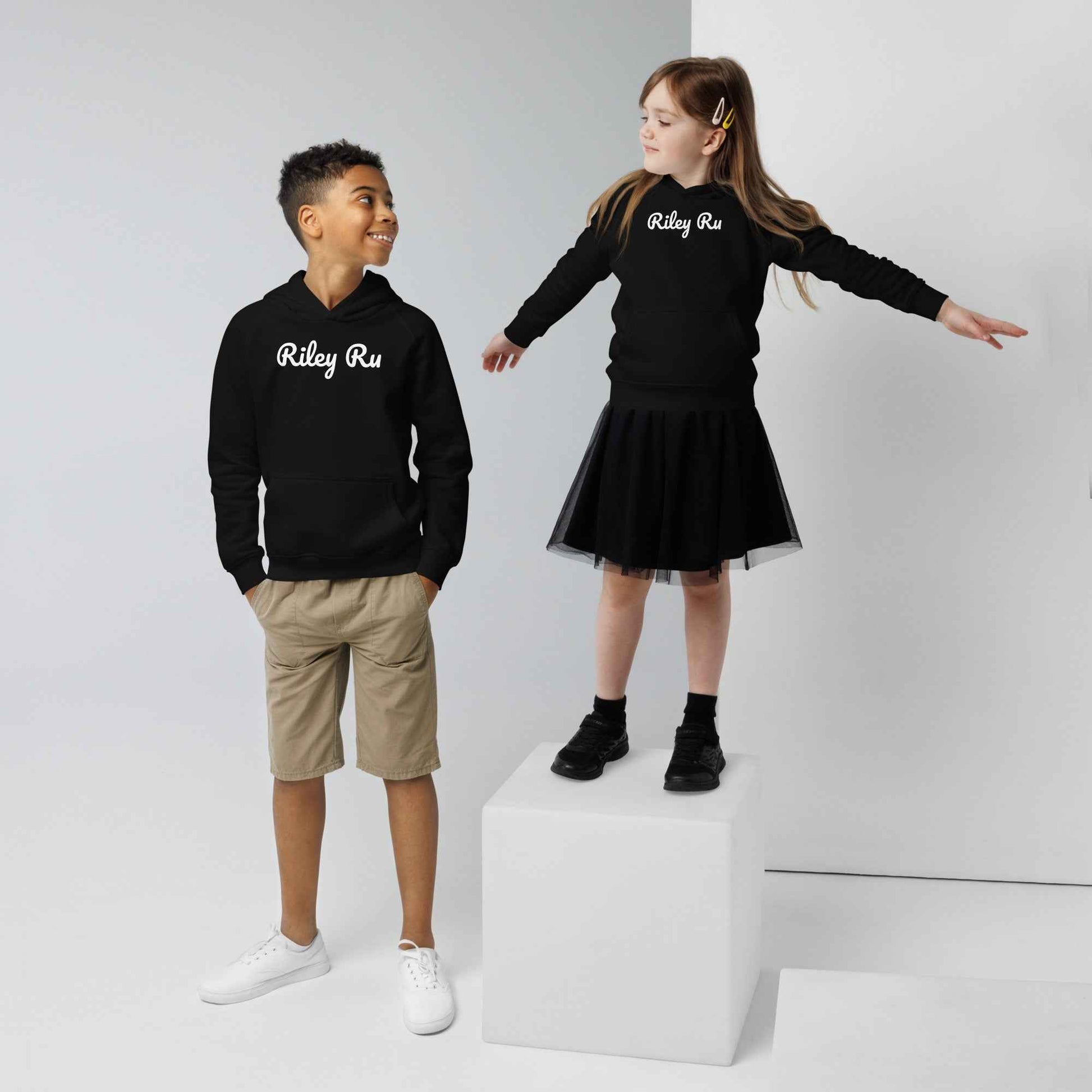 RILEY RU Logo Kids Eco Hoodie